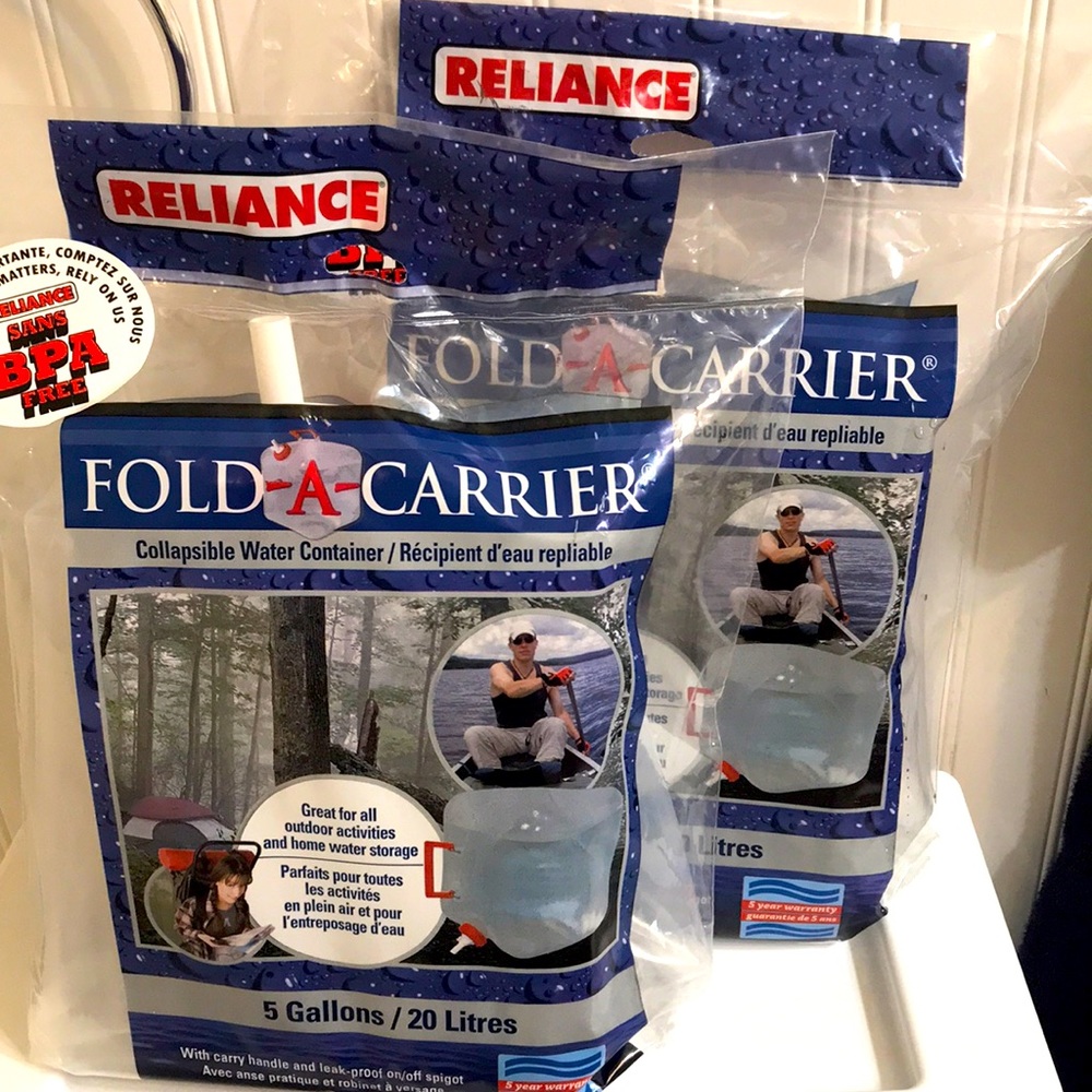 Set of 5 Gallons Collapsible Water Containers